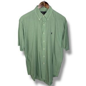 Green Polo Ralph Lauren Blake S/S Button Down Shirt Size M